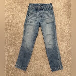 White House Black Market High Waisted Straight Jeans